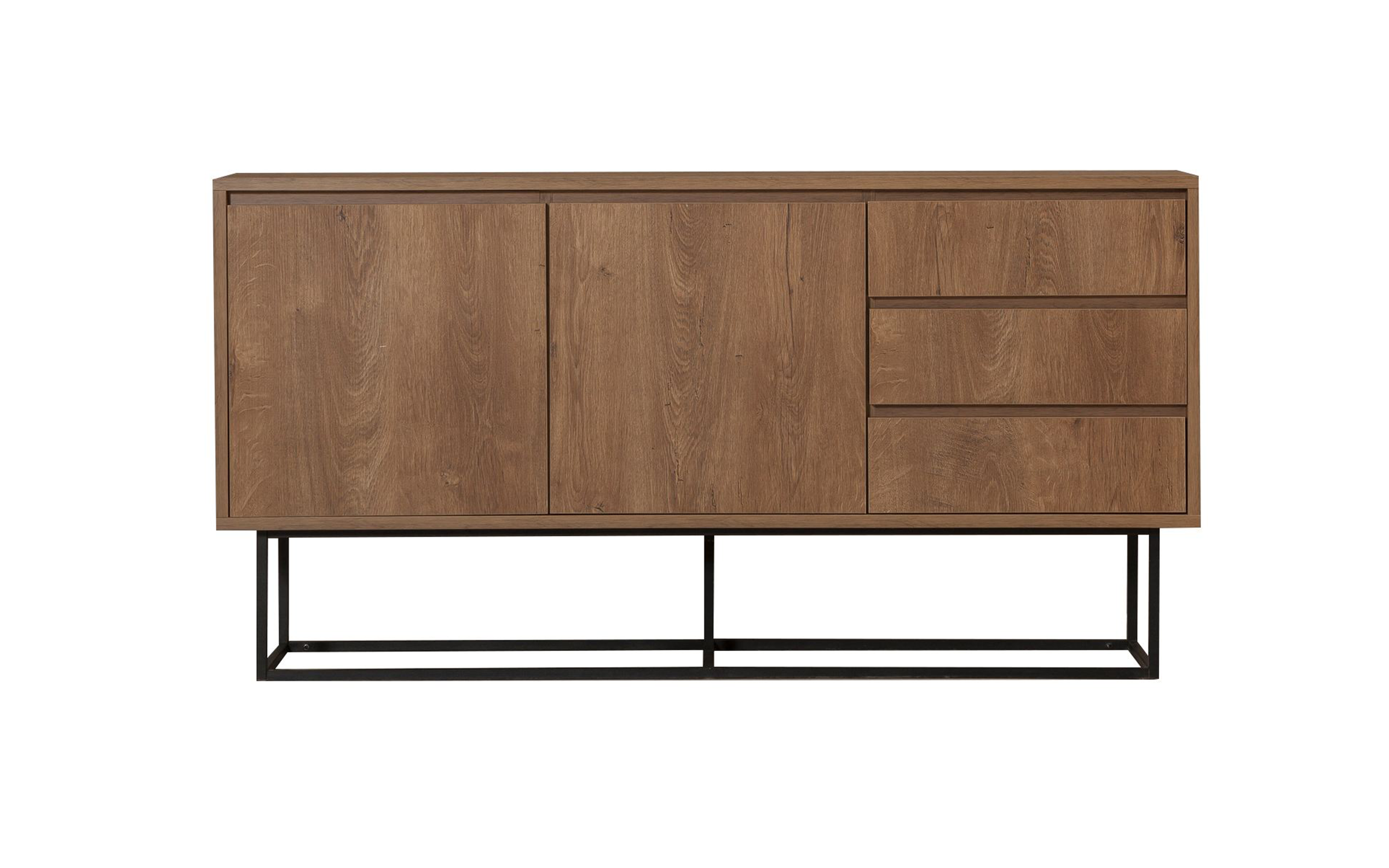 Modul TV Ruba, nuc + negru  4